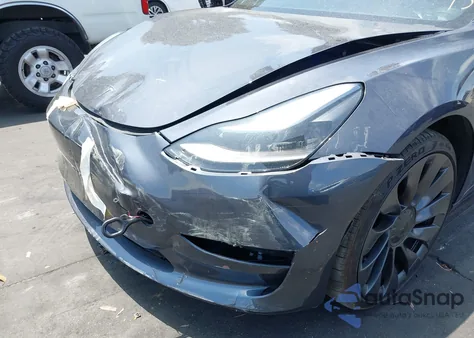 2023 Tesla Model 3 Performance Dual Motor All-Wheel Drive from USA, damaged, VIN 5YJ3E1EC1PF706557
